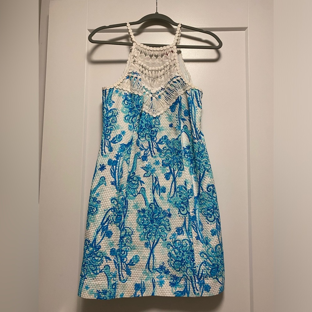 Lilly Pulitzer Blue and White Summer Dress